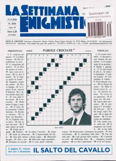 La Settimana Enigmistica Magazine Issue NO 4930