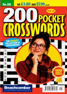 200 Pocket Crosswords Magazine Issue NO 101