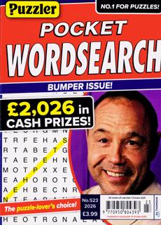 Puzzler Pocket Wordsearch Magazine Issue NO 523