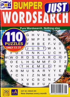 Bumper Just Wordsearch Magazine Issue NO 305