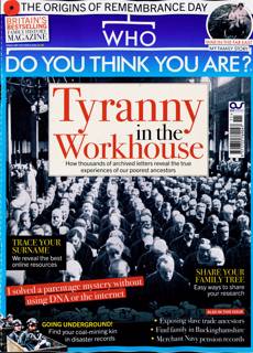 Who Do You Think You Are Magazine Issue NOV 26