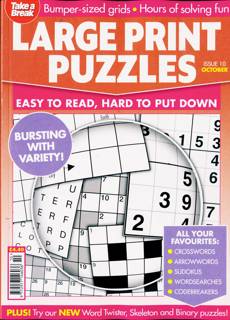 Tab Big Bett Large Print Puzz Magazine Issue NO 10