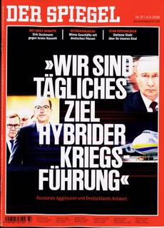 Der Spiegel Magazine Issue NO 37