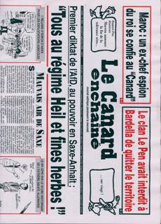 LE CANARD ENCHAINE Magazine Issue NO 5522
