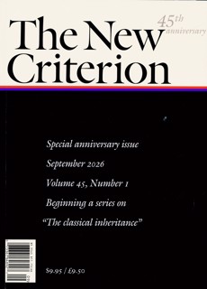 THE NEW CRITERION Magazine Issue SEP 26