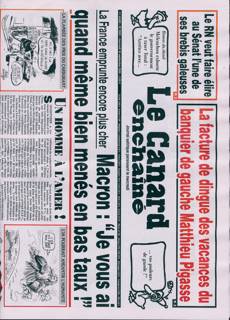 LE CANARD ENCHAINE Magazine Issue NO 5523