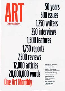 Art Monthly Magazine Issue NO 500