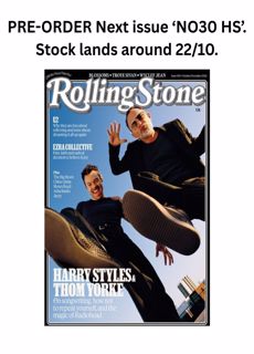 ROLLING STONE UK NO 030 HARRY STYLES Magazine Issue PRE-ORDER NO30 HS