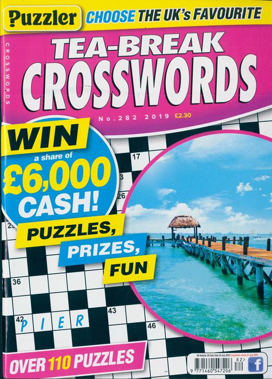 Puzzler Tea Break Crosswords Magazine Subscription | Buy at Newsstand