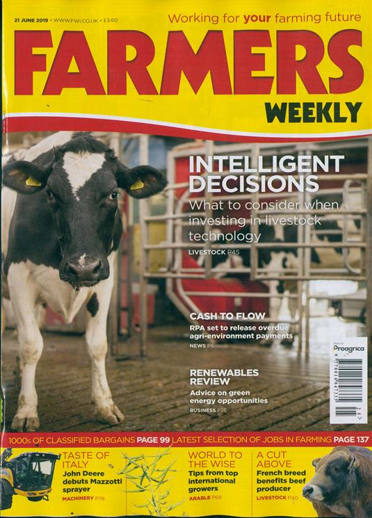 Farmers Weekly Magazine Subscription Buy at Newsstand.co.uk Agriculture