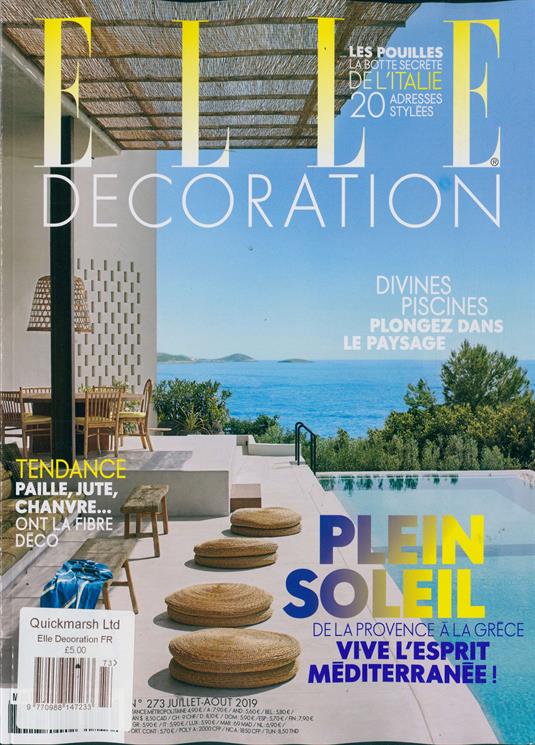 Elle Decor French Magazine Subscription | Buy at Newsstand.co.uk | French