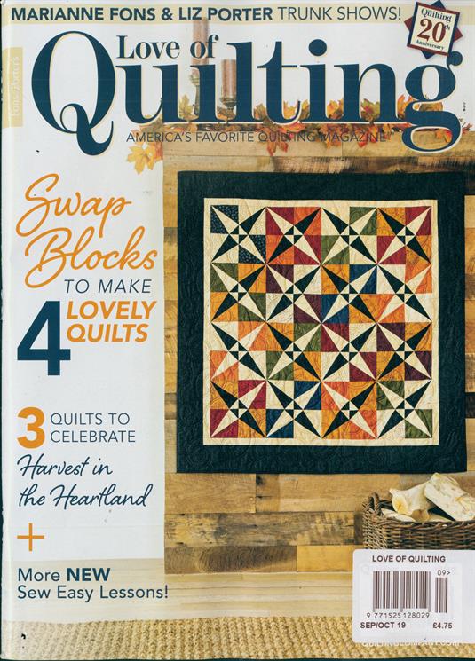 Love Of Quilting Magazine Subscription Buy at Newsstand.co.uk Quilting