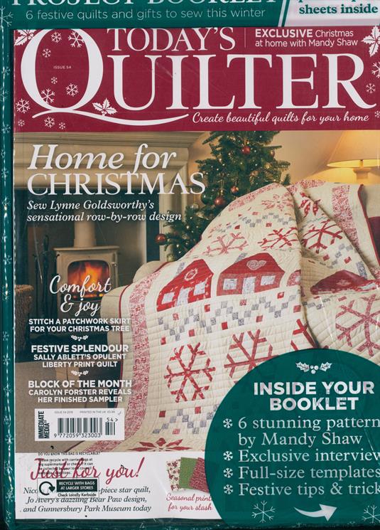 Todays Quilter Magazine Subscription Buy at Newsstand.co.uk Quilting