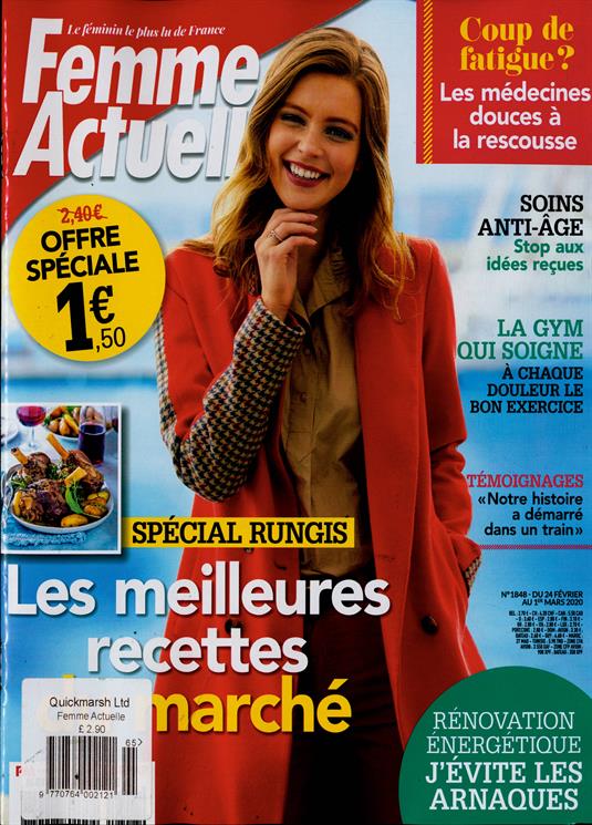 Femme Actuelle Magazine Subscription  Buy at Newsstand.co.uk  French