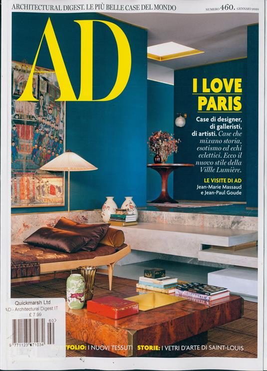 Architectural Digest Italian Magazine Subscription Buy at Newsstand