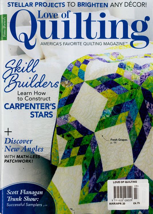 Love Of Quilting Magazine Subscription Buy at Newsstand.co.uk Quilting