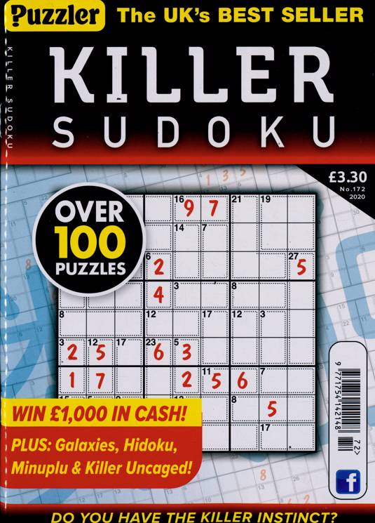 puzzler killer sudoku magazine subscription buy at
