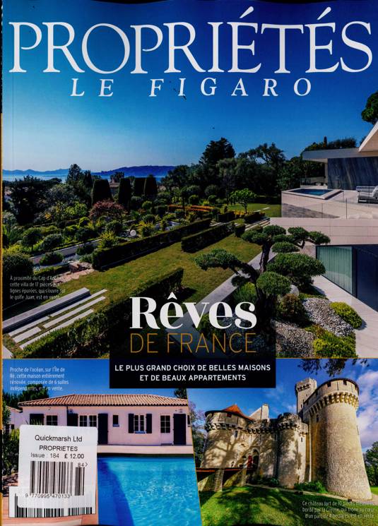 Proprietes Le Figaro Magazine Subscription Buy at Newsstand.co.uk
