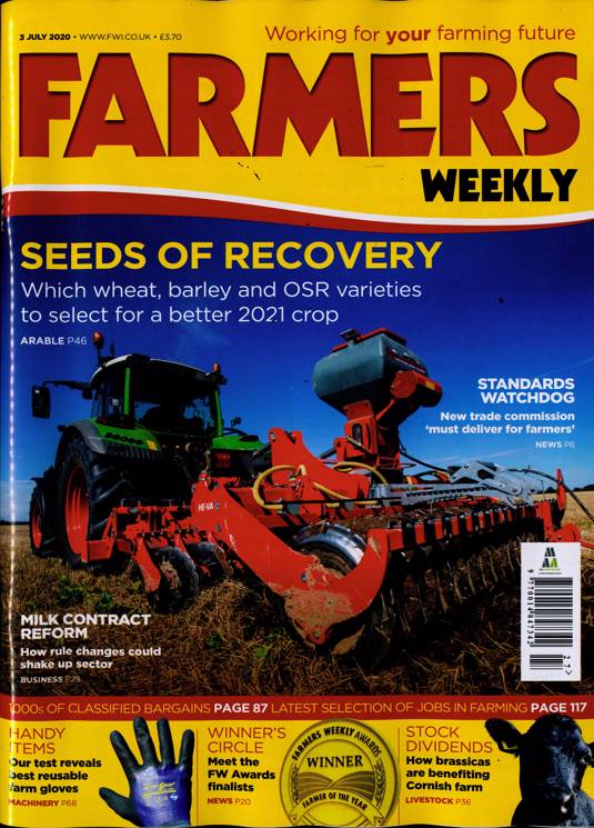 Farmers Weekly Magazine Subscription Buy at Newsstand.co.uk Agriculture