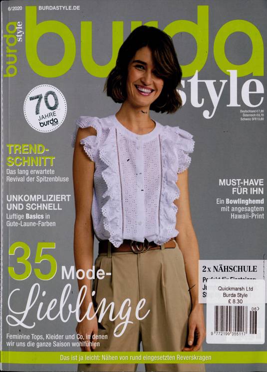 Burda Style German Magazine Subscription Buy At Newsstand Co Uk German