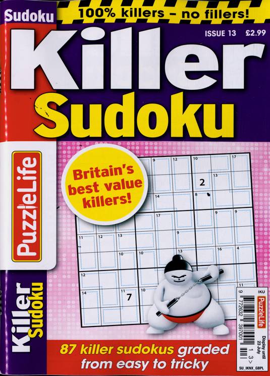 Puzzlelife Killer Sudoku Magazine Subscription Buy At Newsstand co uk 