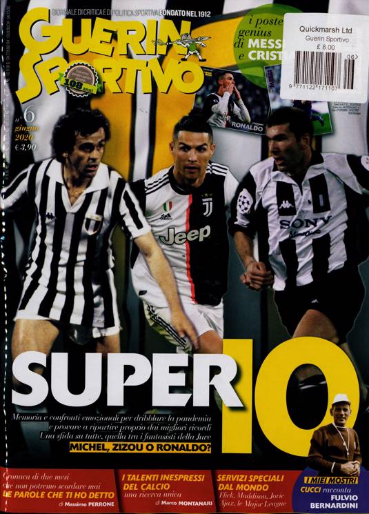 Guerin Sportivo Magazine Subscription Buy at Newsstand.co.uk Italian