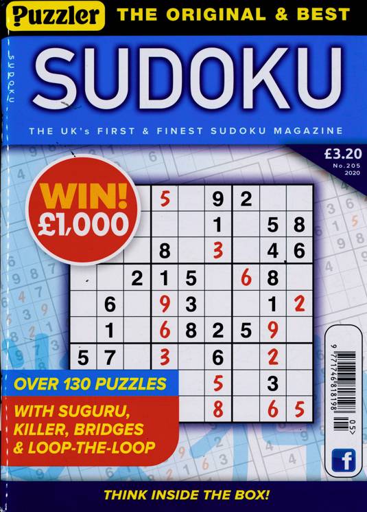 Puzzler Sudoku Magazine Subscription Buy At Newsstand co uk Sudoku