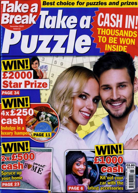 Take A Break Take A Puzzle Magazine Subscription Buy at Newsstand.co