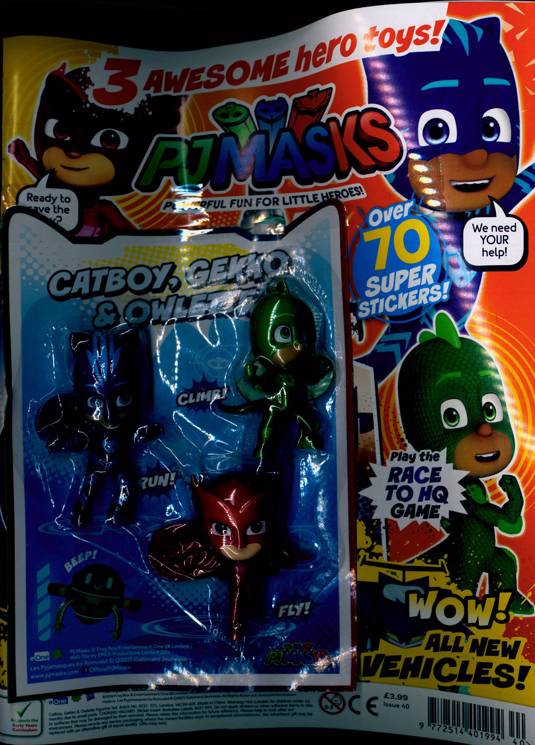 Pj Masks Magazine Subscription | Buy at Newsstand.co.uk | Pre School