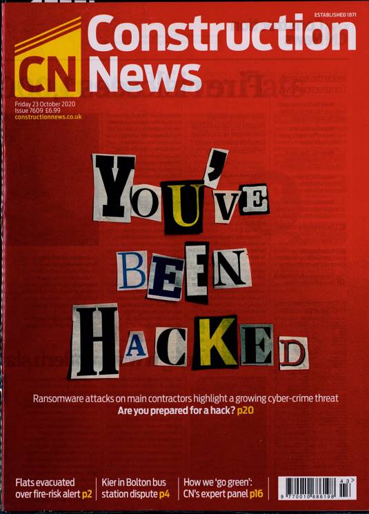 Construction News Magazine Subscription Buy at Newsstand.co.uk