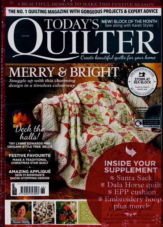 Todays Quilter Magazine Subscription Buy at Newsstand.co.uk Quilting