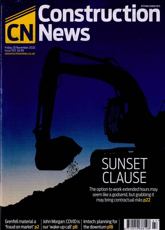 Construction News Magazine Subscription Buy at Newsstand.co.uk
