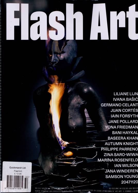 Flash Art Magazine Subscription | Buy at Newsstand.co.uk | Visual Arts