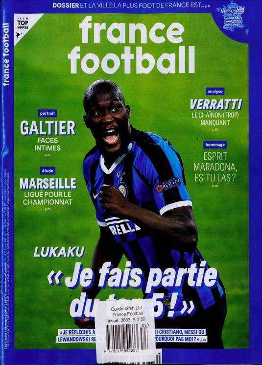 France Football Magazine Subscription Buy At Newsstand Co Uk French