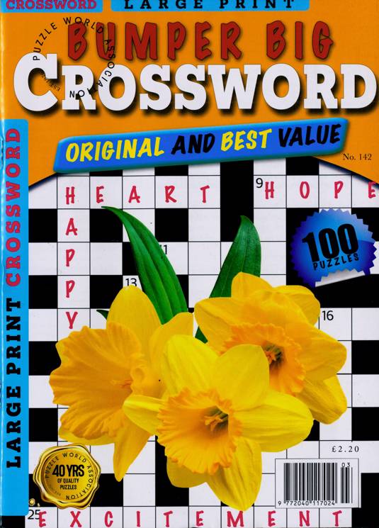 Bumper Big Crossword Magazine Subscription Buy at Newsstand.co.uk Crossword