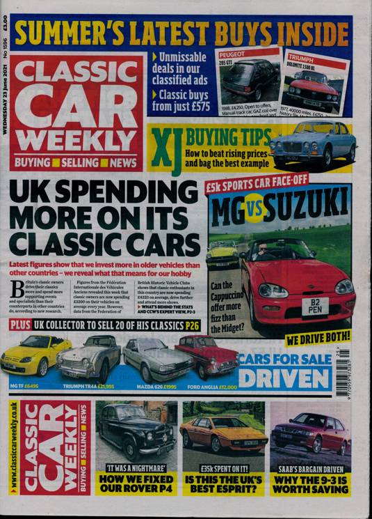 Classic Car Weekly Magazine Subscription Buy at Newsstand.co.uk