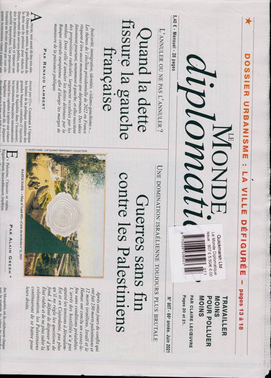 Le Monde Diplomatique Magazine Subscription Buy at Newsstand.co.uk French