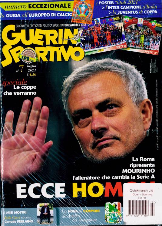 Guerin Sportivo Magazine Subscription Buy at Newsstand.co.uk Italian