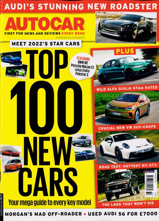 Autocar Magazine Subscription Buy at Newsstand.co.uk General Car