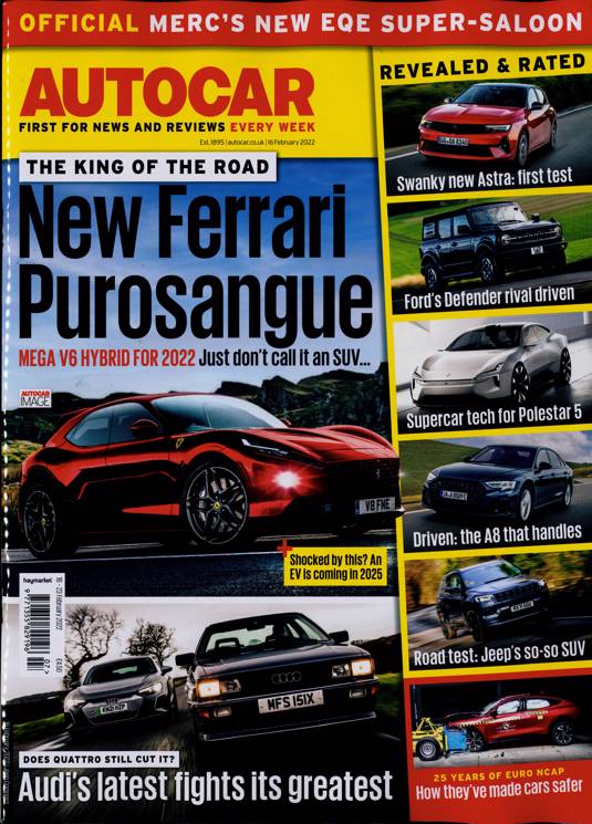 Autocar Magazine Subscription Buy at Newsstand.co.uk General Car