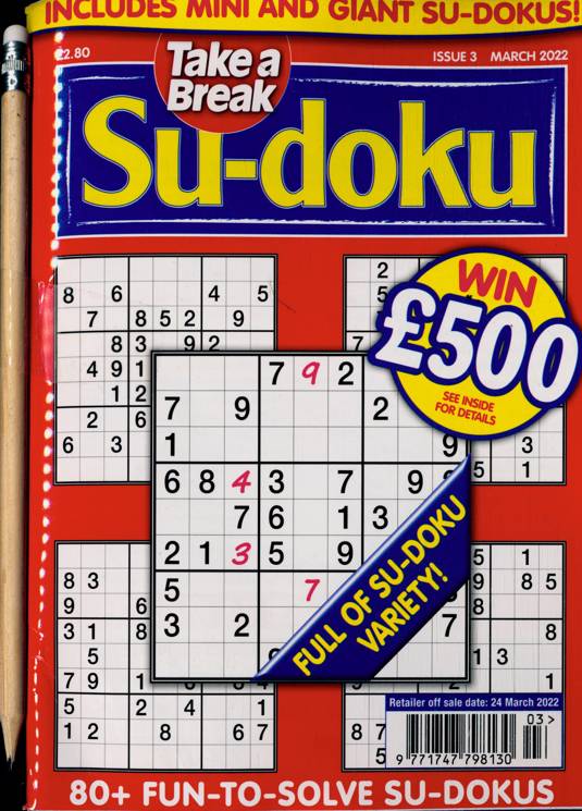 Take A Break Sudoku Magazine Subscription Buy At Newsstand co uk Sudoku