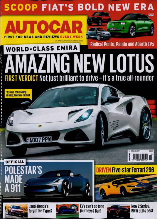 Autocar Magazine Subscription Buy at Newsstand.co.uk General Car