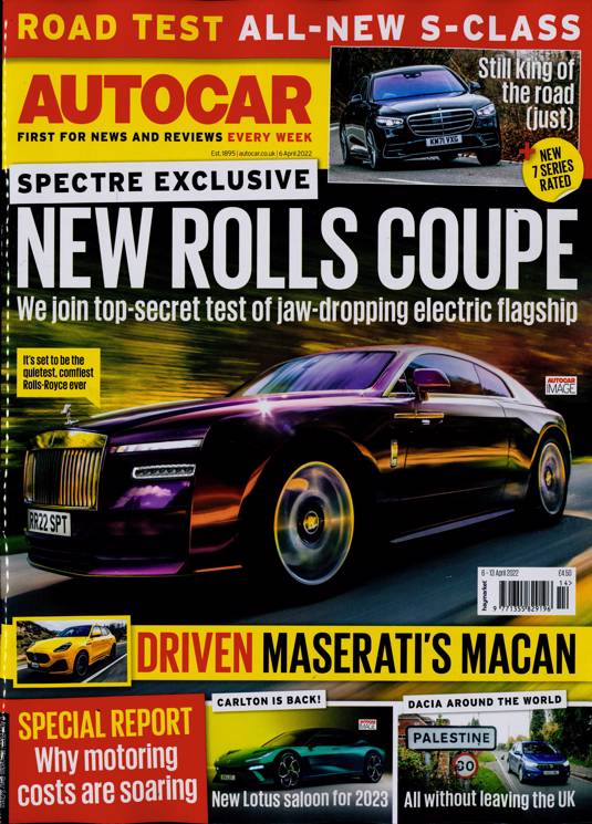 Autocar Magazine Subscription Buy at Newsstand.co.uk General Car