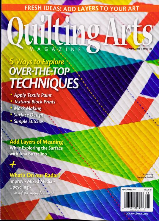Quilting Arts Magazine Subscription Buy at Newsstand.co.uk Quilting