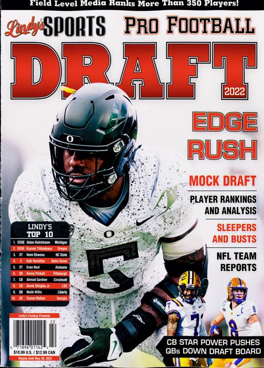 Lindys Pro Football Draft Magazine Subscription Buy at Newsstand.co