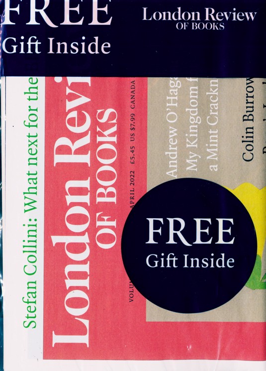 London Review Of Books Magazine Subscription Buy at Newsstand.co.uk