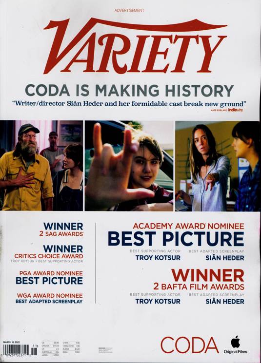 Variety Magazine Subscription Buy at Newsstand.co.uk Media