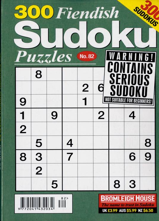 300 Fiendish Sudoku Puzzle Magazine Subscription Buy At Newsstand co 