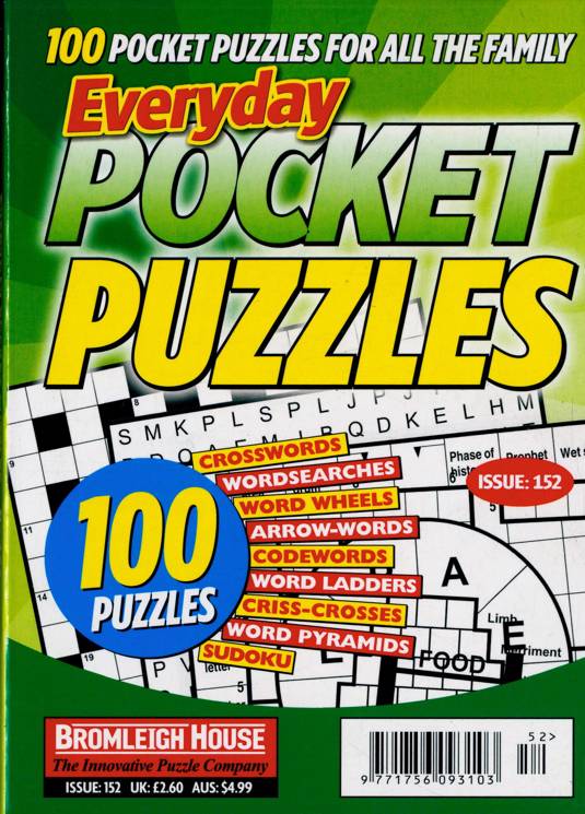Everyday Pocket Puzzle Magazine Subscription Buy at Newsstand.co.uk