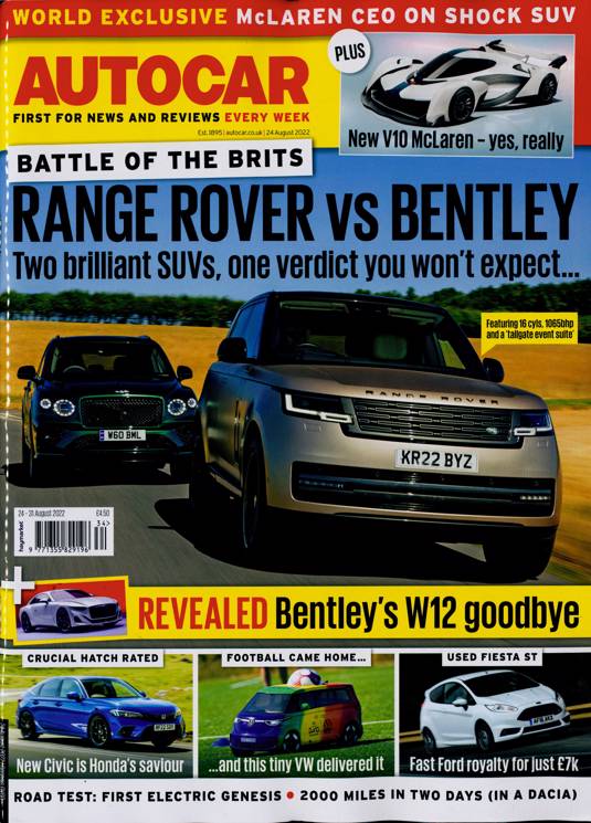 Autocar Magazine Subscription Buy at Newsstand.co.uk General Car